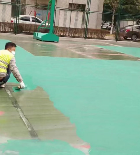 百色球场地面翻新